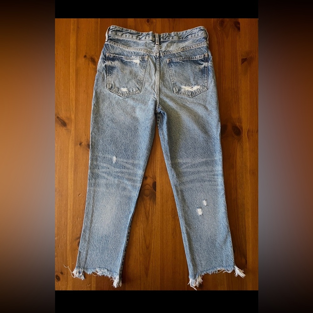 We The Free Light Blue Distressed Jeans